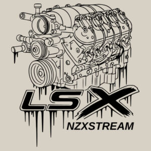 LSX Line art Black - AS Colour Mens Stencil Hoodie Design