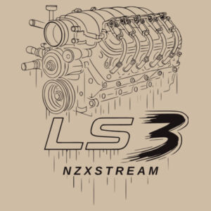 LS3 Black Line Art - Oversized Tee - Heavy weight fabric, 220 GSM Design