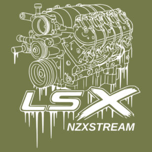 LSX White Line Art - AS Colour Mens Barnard Tank Design