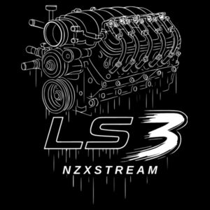 LS3 White Line Art - AS Colour Mens Staple T shirt Design