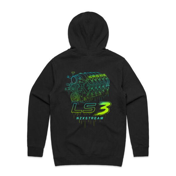 LS3 Blue and Green - AS Colour Mens Stencil Hoodie Thumbnail