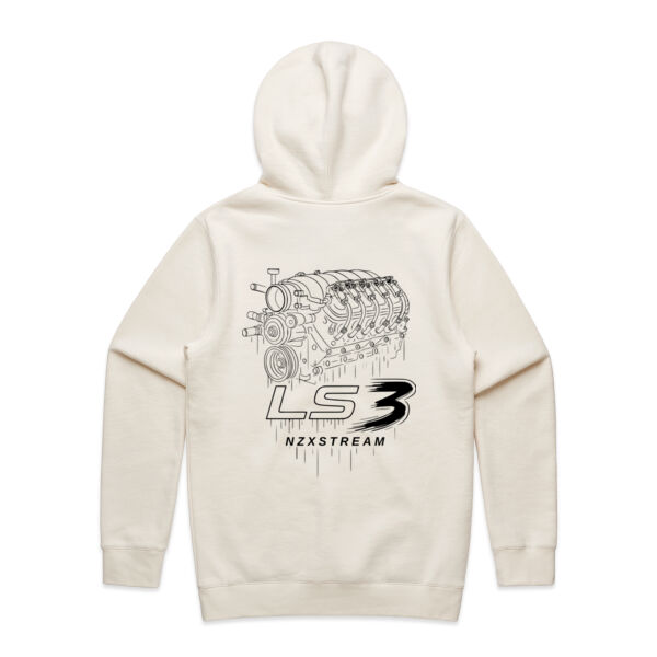 LS3 Black Line Art - AS Colour Mens Stencil Hoodie Thumbnail
