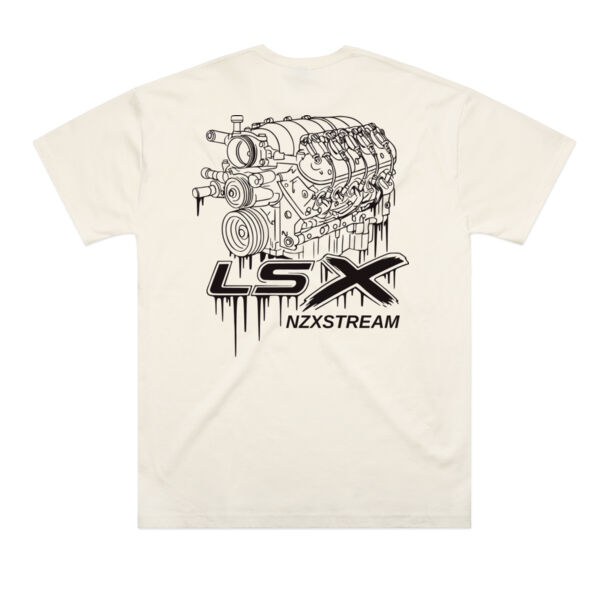 LSX Black Line Art - Oversized Tee - Heavy weight fabric, 220 GSM Thumbnail