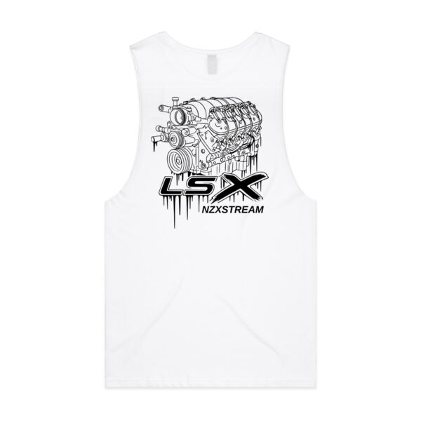 LSX Black Line Art - AS Colour Mens Barnard Tank Thumbnail