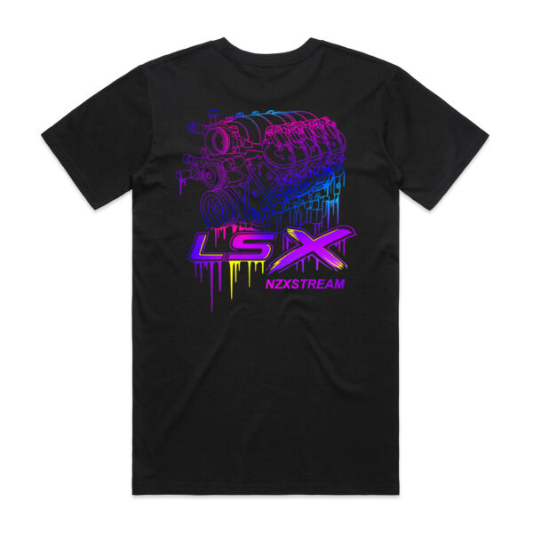 LSX Purple Fade Line Art - AS Colour Mens Staple T shirt Thumbnail