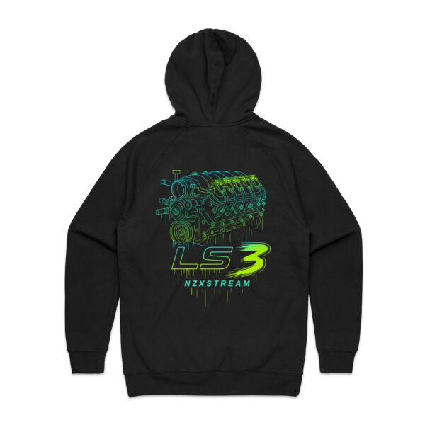 LS3 Green and Blue Line Art - AS Colour Mens Supply Hood Thumbnail